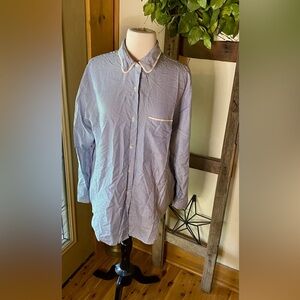 💥Austin Reed Classics SILK Striped Button Down Peter Pan Collar Shirt💥